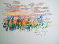 peinture : Lever de soleil