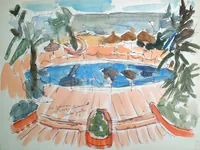peinture : La piscine CNRO