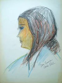 peinture : Jeune Tunisienne