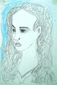 peinture : Jeune Tunisienne
