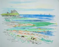peinture : Marée basse, Ile de Batz