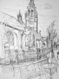 peinture : Roscoff, le clocher