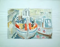 peinture : Départ pour l'île de Batz