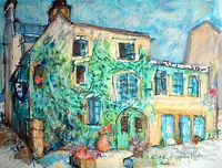 peinture : «Chez Janine» à Roscoff