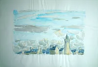 peinture : Roscoff. Bretagne