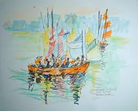 peinture : Le matin à Roscoff