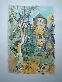 peinture : Colombier à Roscoff