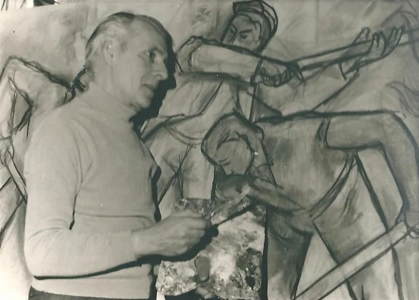 Le peintre Raymond Rochette